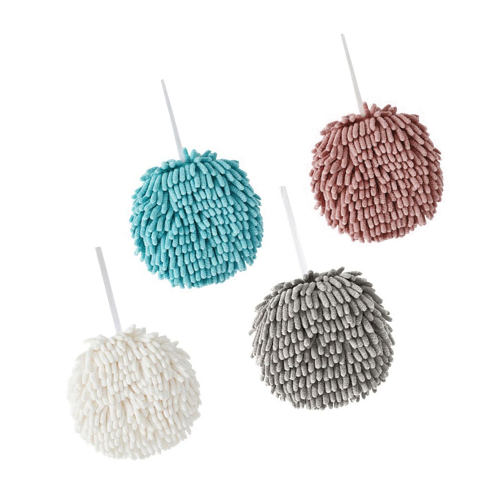 

Wipe Handball Chenilles Absorbent Hand Towel Fast Drying Soft Hangable Towel Hands Wipe Balls for Bathroom Kitchen Decoration 1