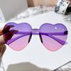 Fashion Jelly Gradient Children Heart-shaped Lenses Sunglasses Outdoor Sun Protection Glasses Colorful Sun Glasses Goggles