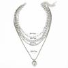 Hip Hop Heart Lock Choker Necklace Set for Women – Trendy Niche Design, 4-Piece Collection