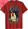 Hot Sale Camisetas Gym Jesus Worlds Best Deadlifter Christian Workout Unisex TShirt Crewneck Vintage Graphic T Shirts