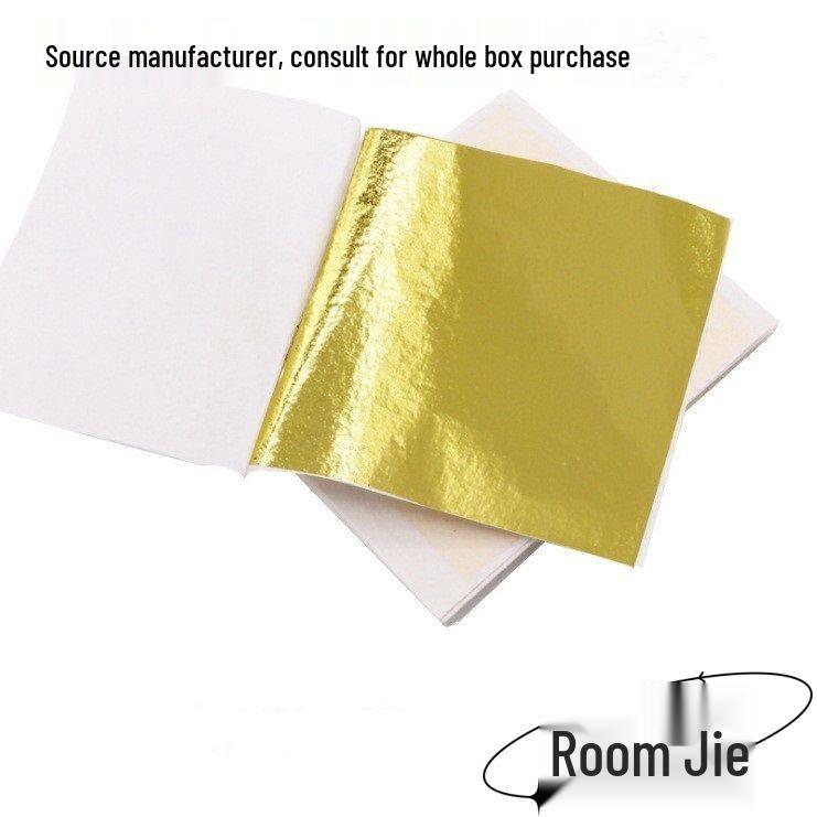 Gold and Silver Freeze-Resistant Foil Paper for DIY, Crystal Epoxy, and Nail Art, 9x9cm