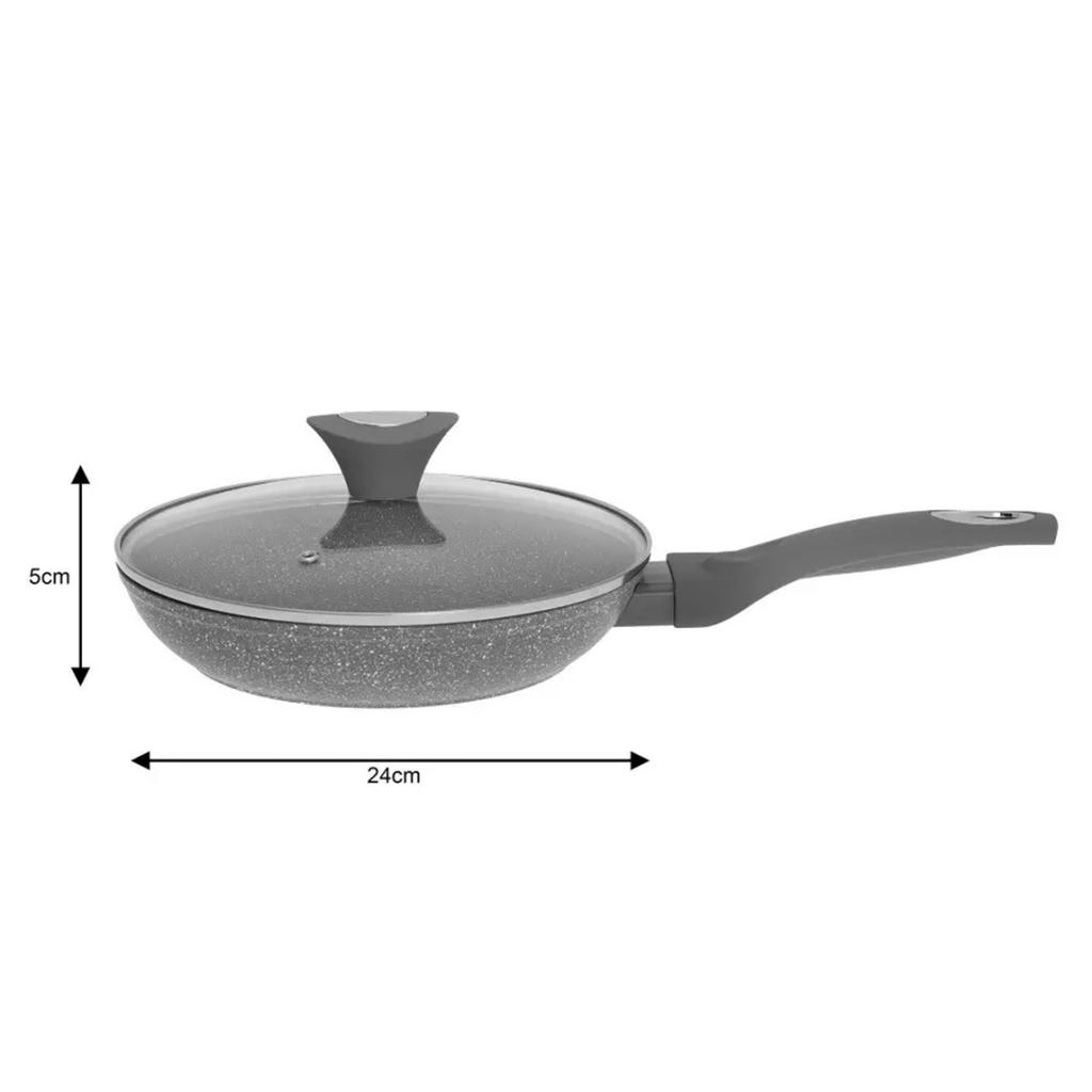 GRANITE FRYING PAN 24cm KLAUSBERG KB-7316 Lid
