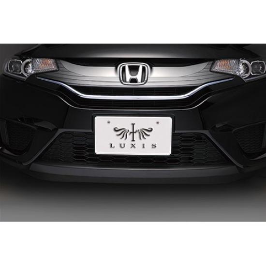 Carmate LUXIS Slim Front Number Plate LS401 (Luxis) Base, Black,