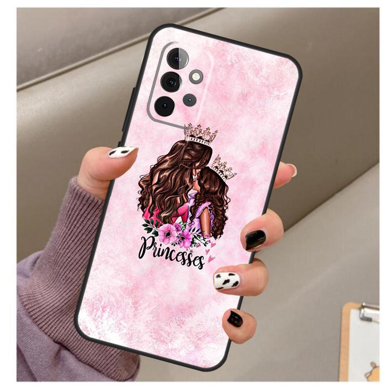 Beautiful Mother Daughter Son Case For Samsung Galaxy A33 A13 A53 A34 A54 A14 A15 A16 A26 A36 A56 A12 A32 A52 A06 A35 A55