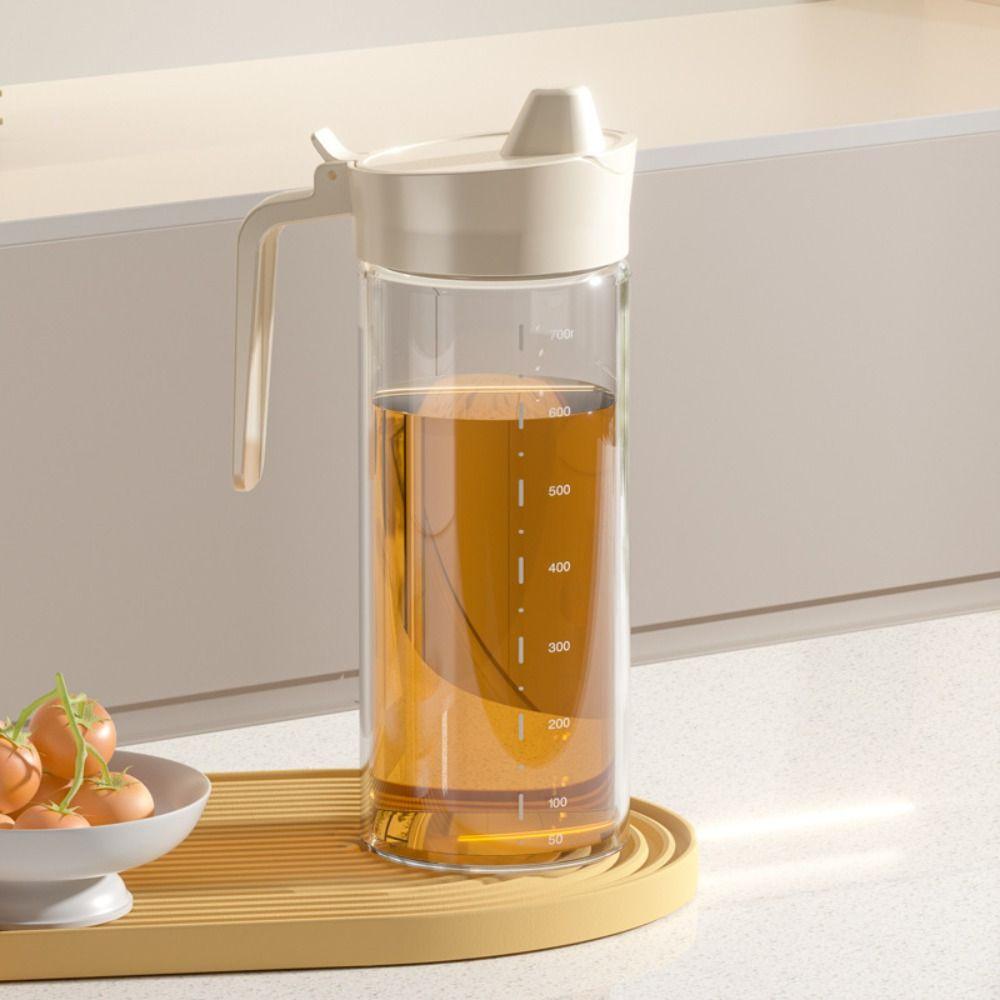 Curved Handle Glass Oil Dispenser 500ML Oil Bottle New Seasoning bottle Restaurant