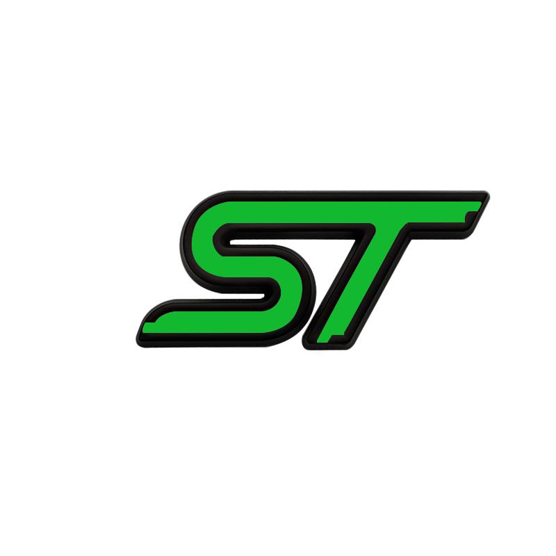ST Logo Grille Badge τρισδιάστατο μεταλλικό έμβλημα αυτοκόλλητο για ST Line Fiesta Focus Edition Car X KUGA Mondeo Ecosport Αξεσουάρ