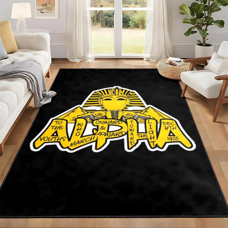 Alpha Phi Alpha Carpet Door Mat for Living Room or Bedroom Protective Mat Under Chair Office Decoration Christmas Gift Birthday Present