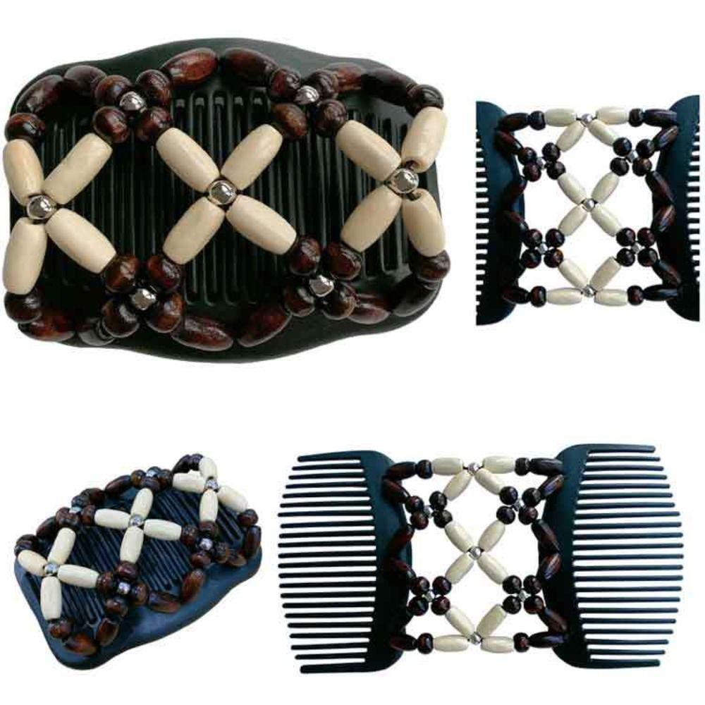 Haarstyling Vintage Magischer Haarkamm Dutt-Halter Haarspangen Klaue Elastisch Perlen Haarspangen DIY