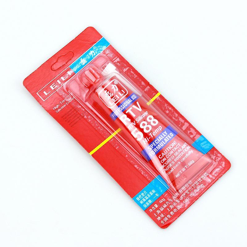 588 High-Temperature Red Silicone Sealant for Automotive Motor Repair - 100g