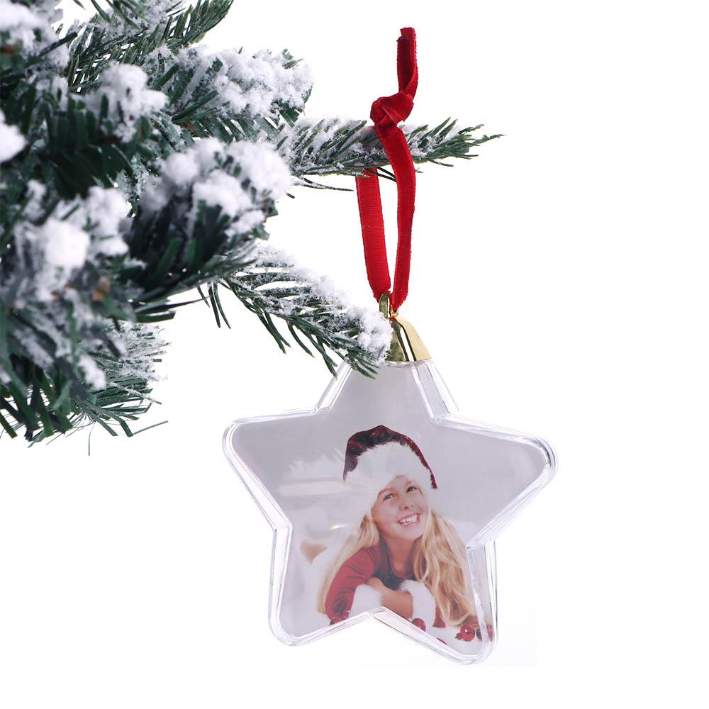DIY with Hanging String Crafts Photo Frame Transparent Ball New Year Gifts Christmas Tree Ornaments