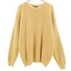 LANDS' END 90s Old Long Sleeve Sweater M Mustard Knit Women Used