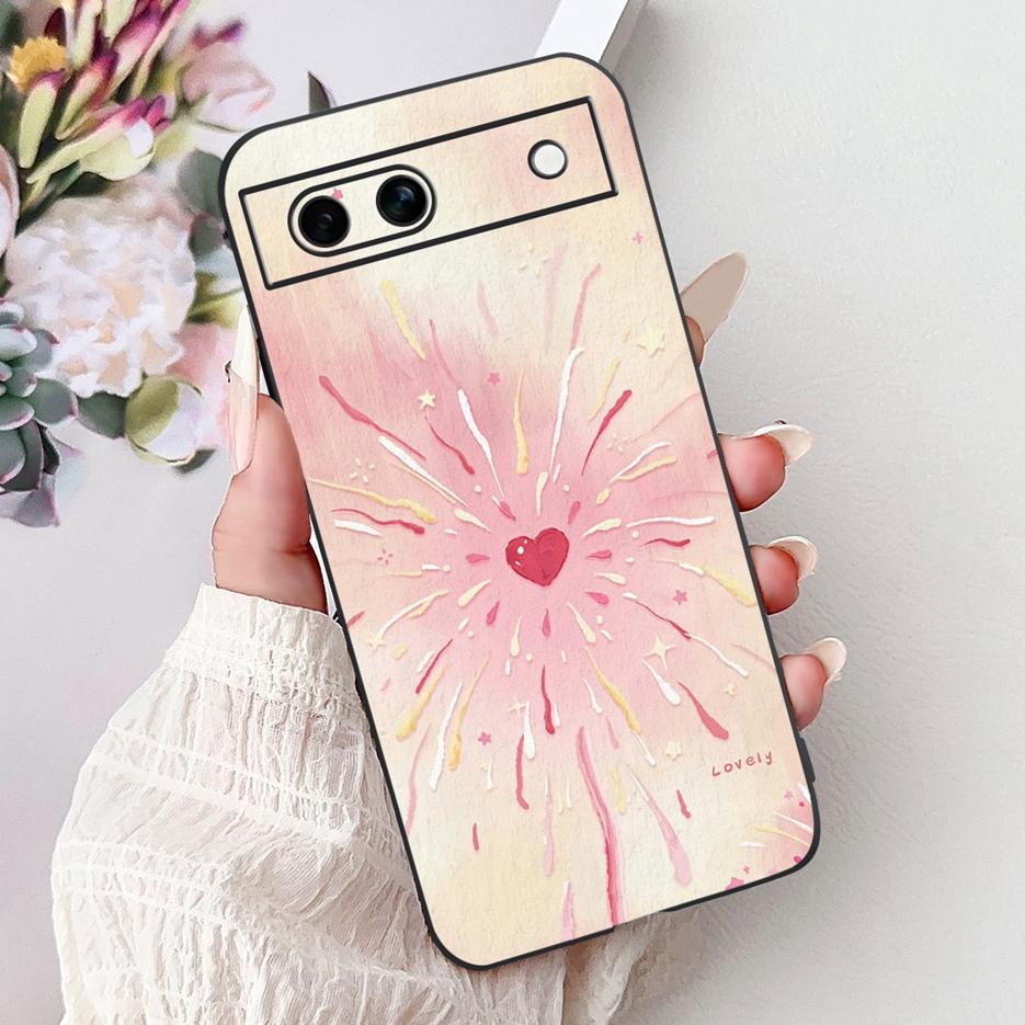 Für Google Pixel 8A Hülle Pixel8 Pro Niedliche Katze Löwe Bemalte Abdeckung Weiche TPU Handyhülle Für Google Pixel 8 Pro Pixel8A Fundas Bumper