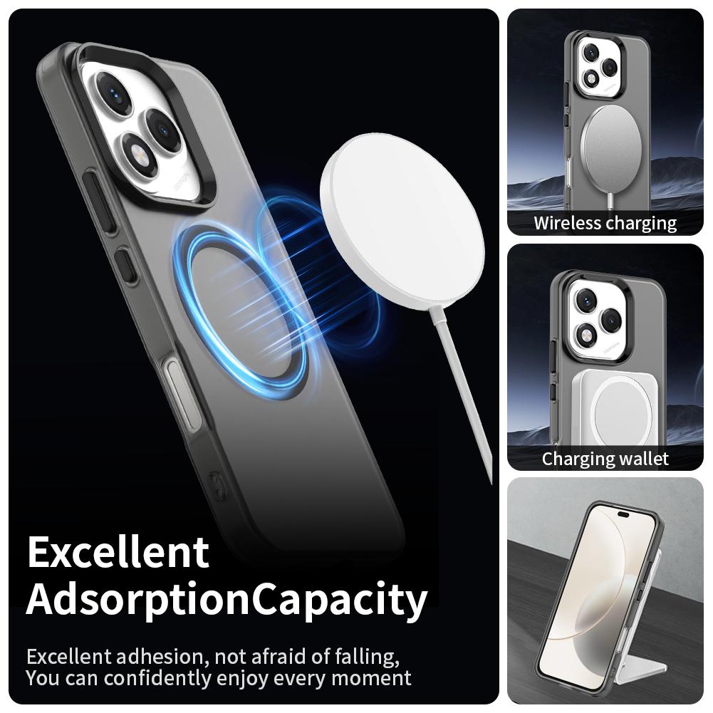 For Honor 400 Lite 5G Case Magnetic Wireless Charge For Magsafe Case for Honor400 Lite Candy Shockproof Bumper Cover