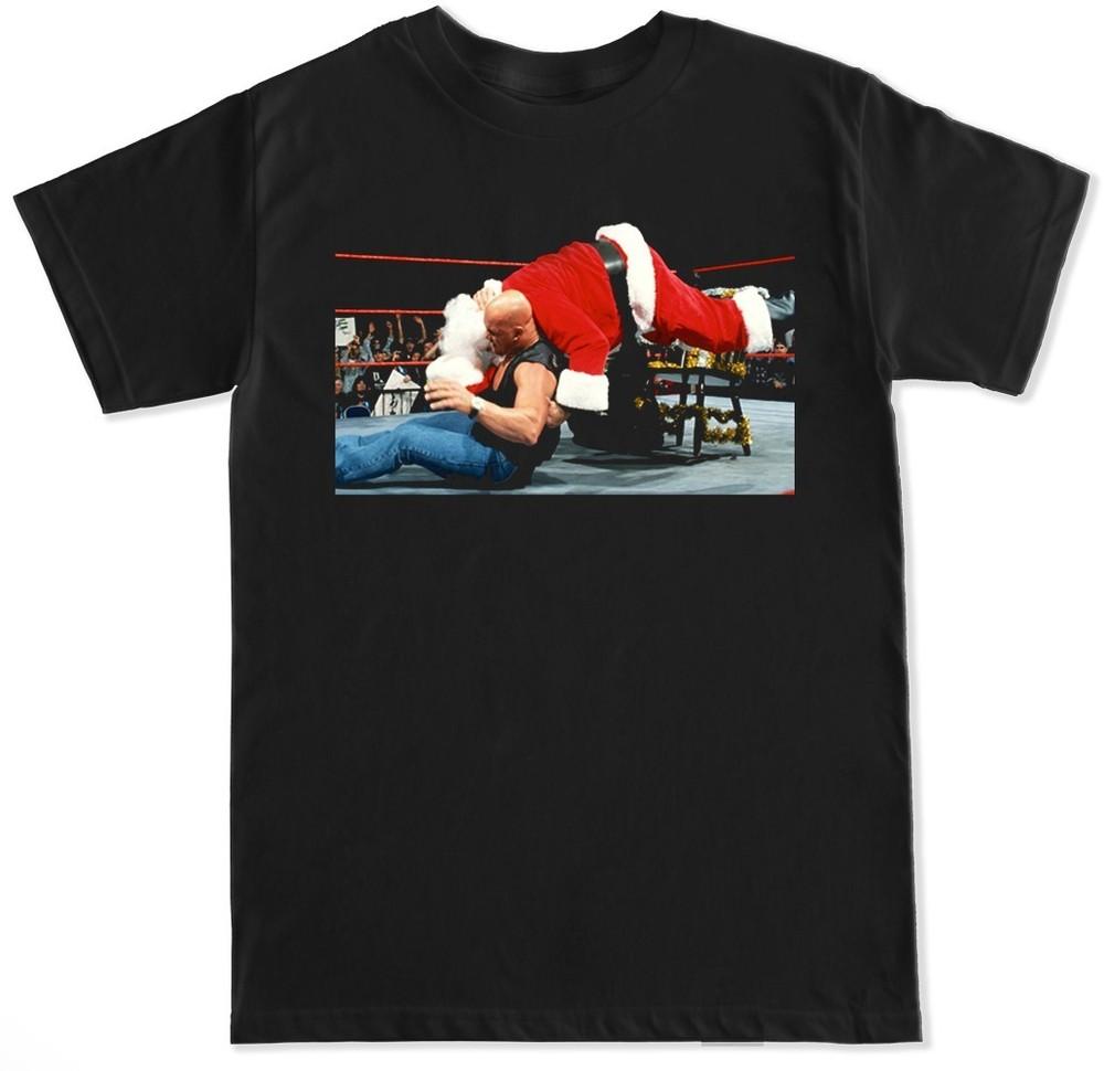 SANTA STUNNER UGLY CHRISTMAS SWEATER PRO WRESTLING FUNNY HOLIDAYS MENS T SHIRT Unisex T-Shirt XXXL