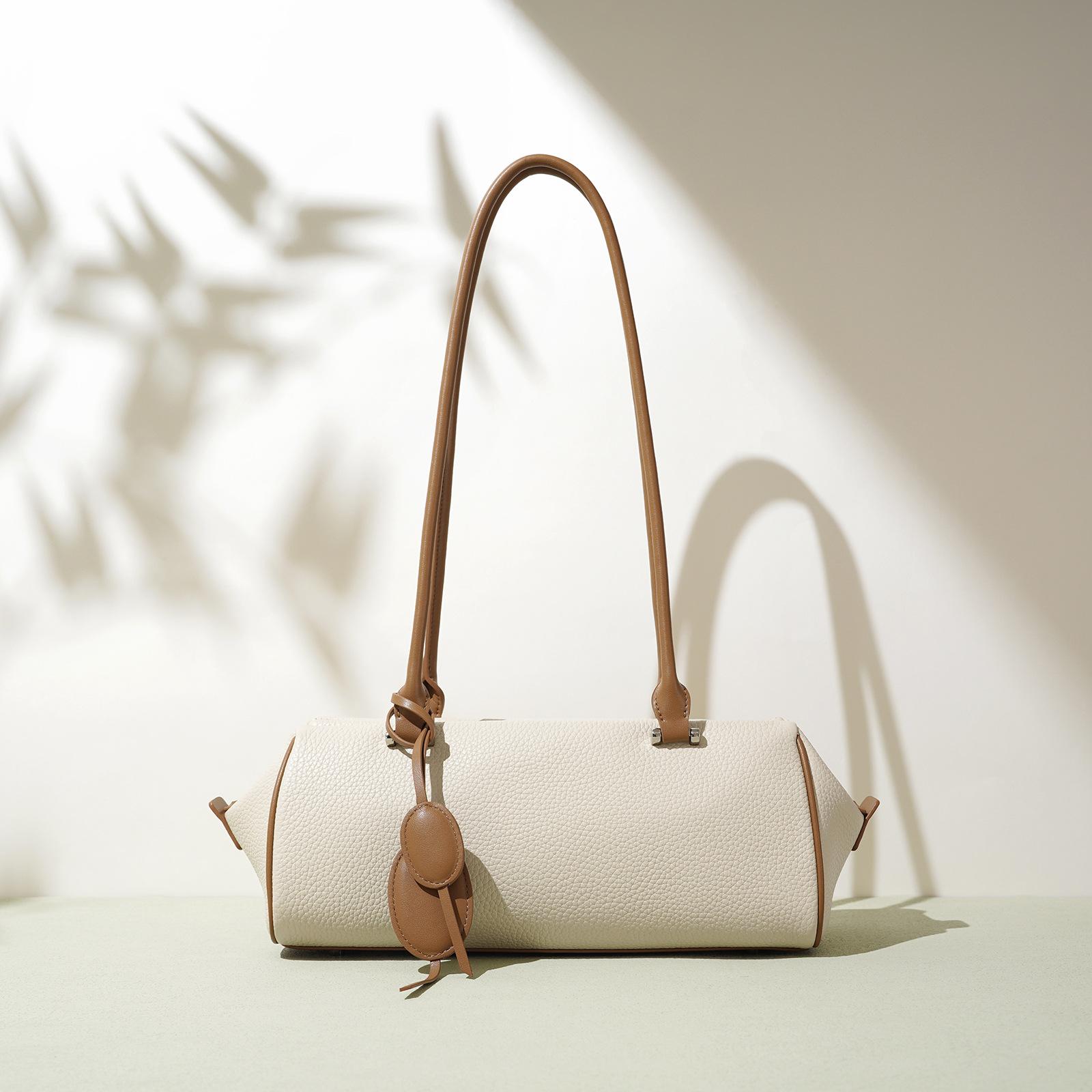 

Niche Design Shoulder Bag Leather Simple Handbag Women Commuter
