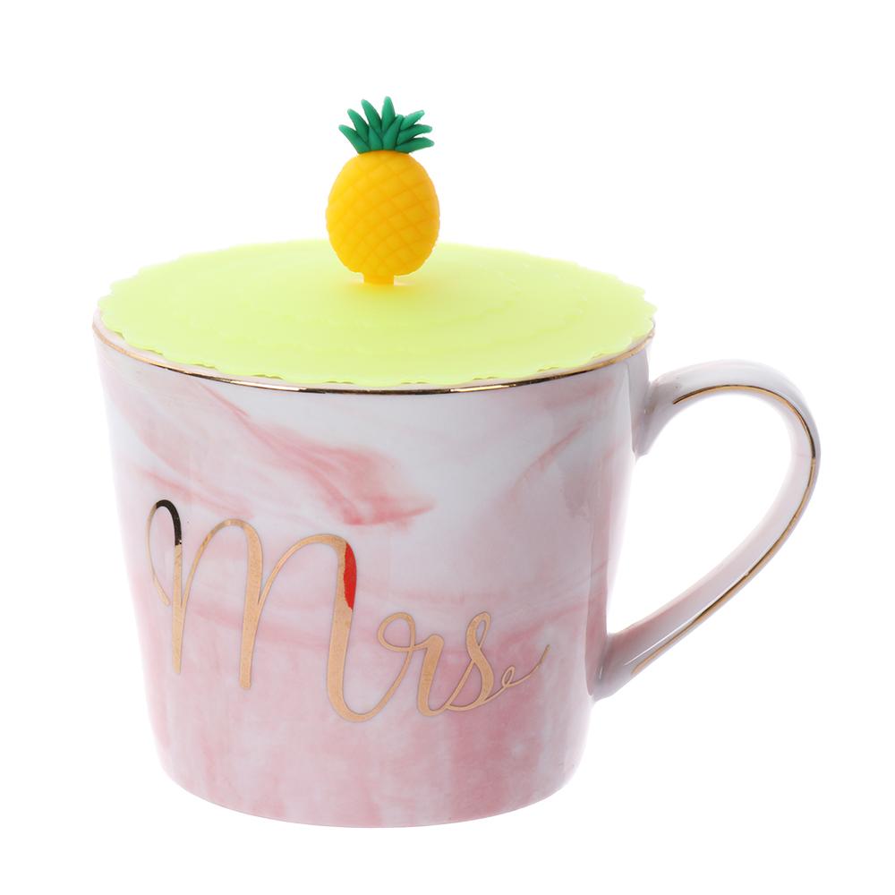 Cute Reusable Cap Leakproof Silicone Cup Cover Suction Cup Cover Dustproof