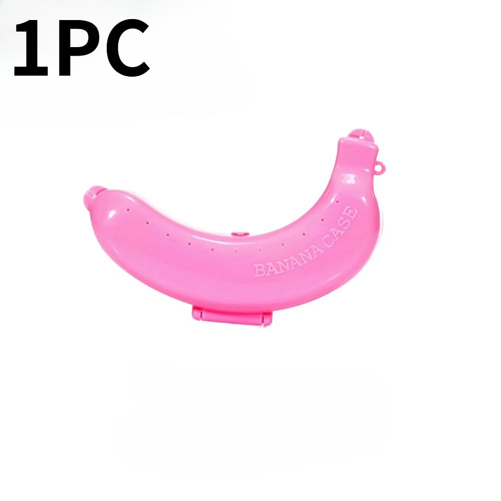 

3PCS Portable Banana Storage Box for Outdoor Travel Cute Banana Case Protector Case Trip Student Lunch Fruit Storage Box Holder