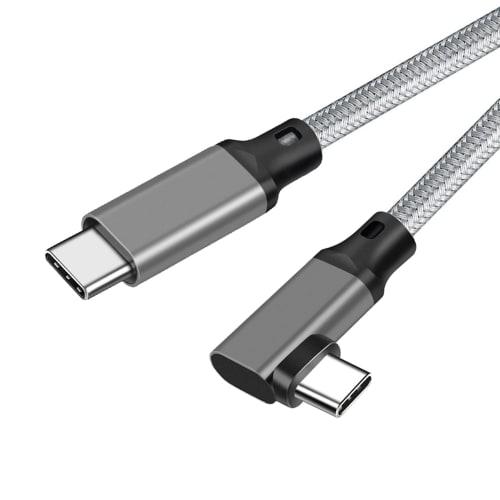 

Кабель Type C - Type C, Г-образный, 3 м, Popolier [высокоскоростная передача данных 20 Гбит/с / быстрая зарядка 100 Вт / видеовыход 4K при 60 Гц] USB 3.2 Gen2x2 USB C - USB