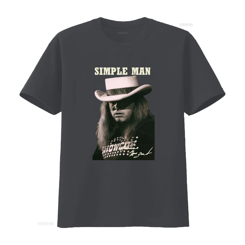 Ronnie Van Zant Simple Man T Shirt All Sizes S 2345Xl For Rock Fans Vintage Washed Streetwear Stylish Homme Breathable Unisex