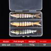 Set of Multi-section Luya Bait 8-section Fish Freshwater Sea Fishing Bait Hard Bait Luya Bait Is Sold Far Away 13.5cm