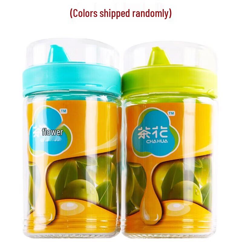 Haushalts-Ölspender aus Glas mit Kamelien-Design