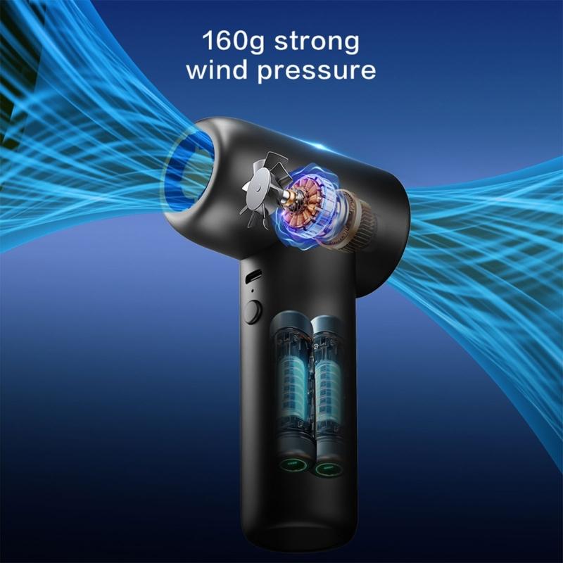 High Speed Violent Blower 110000RPM Powerful Air Dusters For Electronics Car Interior Cleaning With 29mm Brushless Motor 180g Air Pressure