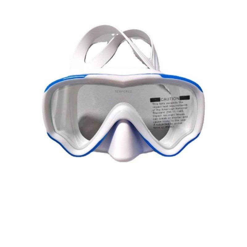 Scuba Diving Mask Snorkel Set Tempered Glass Professional Panoramic Snorkeling Gear Swimming Training Snorkel Kit Adults Youth