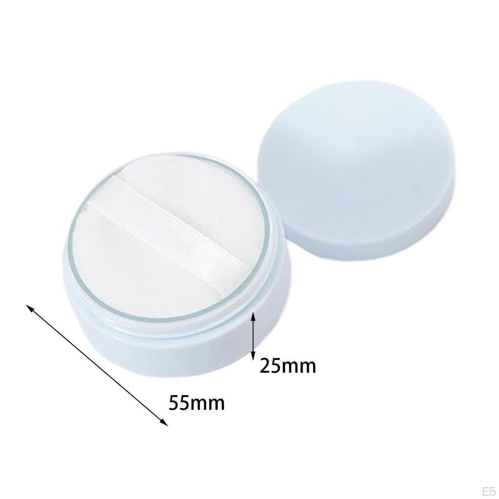 5G Capacity Empty Body Powder Holder Box with Puff Daily Use or Travel Light Weight Convenient