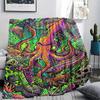Corrosive marine organisms Print Flannel Blanket,High quality Comfortable for All Seasons,Home Decor,Warmth and Comfort,Perfect for Christmas Gifts