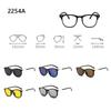 UV400 Protection Polarized Magnetic Clip On Sunglasses Cycling/Driving Sunglasses Set with Pouch 6 Iin 1 Clip Cycling Glasses