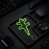 3D Printed Lizard Keychain, Glow in The Dark Pendant with Luminous Edges, Anime Keychain Pendant from The Adventures of Jackie Chan Metal Keychain