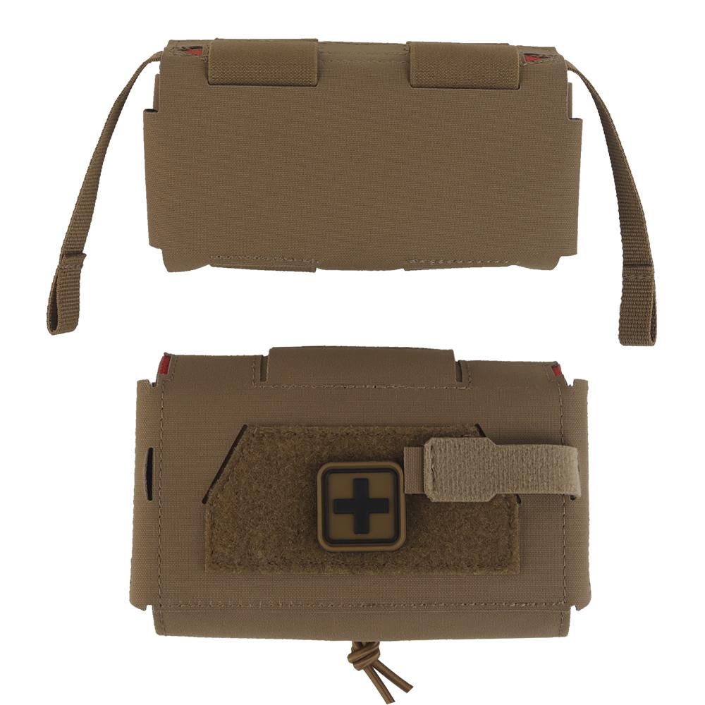 Compact V3 GEN3 Trauma Pouch, Camo MD2 IFAK Tactical First Aid Bag, Medical Utility Pouch For Hunting Vest Plate Carrier Waist Belt Gear