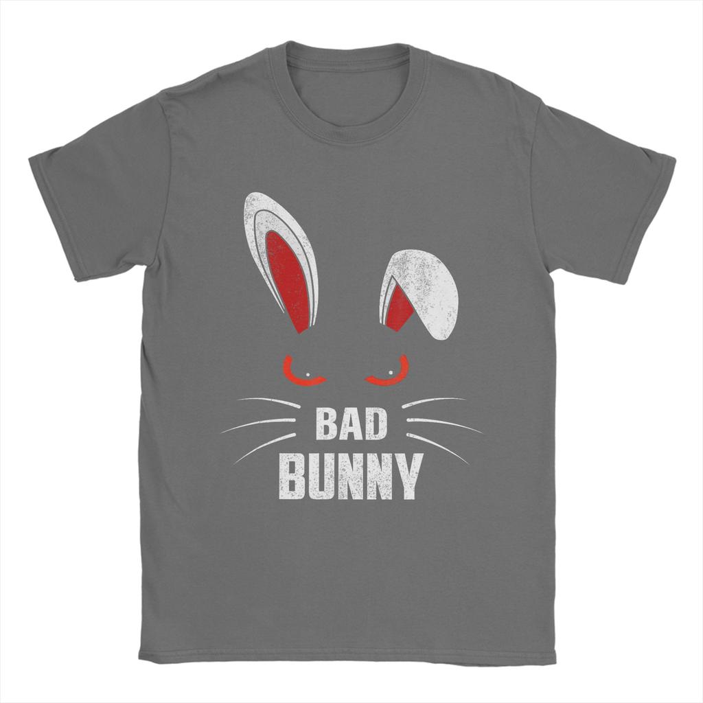 Bad Bunny Scary Rabbit Cool Animal Lover T Shirt Mens 100 Cotton Vintage TShirt Crewneck Tees Short Sleeve Clothes Graphic