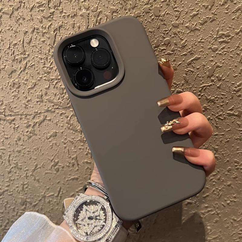 Husă de Telefon de Lux din Silicon Rezistentă la Șocuri Pentru iPhone 16 15 14 13 12 11 Pro Max Plus 16E Huse de Înaltă Calitate în Culoare Solidă