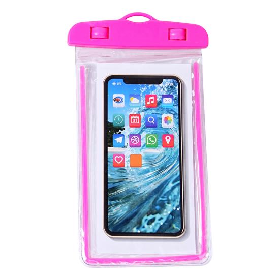 

Waterproof Phone Pouch with Detachable Lanyard Transparent Floating Cell Phone Dry Bag Case Protector Beach Kayak Cruise Travel