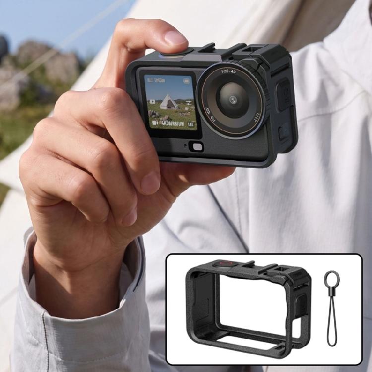 Camera Mounting Frame with Camera Access for Action 6, Magnetic Quick Release Cage for Handheld Video Use, Daily Mount Work and Expansion