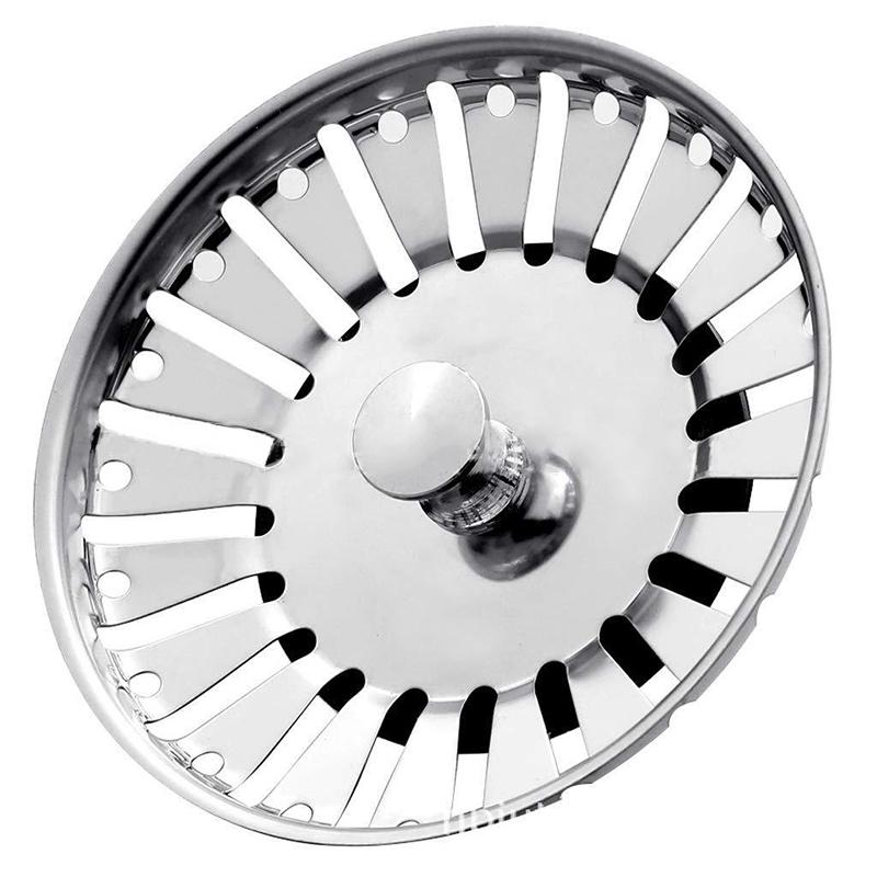 Kitchen Supplies High Quality 80mm Bathroom Sink Strainer Stainless Steel Water Stopper Sink Sink Water Filter Plug Accessories 8cm