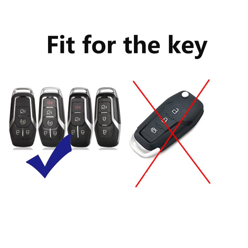 Transparent Black Tpu Fit For Ford Mustang Edge Explorer Fusion Mondeo Kuka Smart Auto Key Fob Cover Case 3 4 Button Mount Auto Accessories