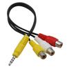 RCA to 3.5mm One-to-Three AV Adapter Cable for Skyworth/TCL
