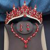 Bridal Tiaras Set 4 Pack Bridal Jewelry Sets for Women Prom Wedding Crown and necklace earrings Bracelets Costume Accessories