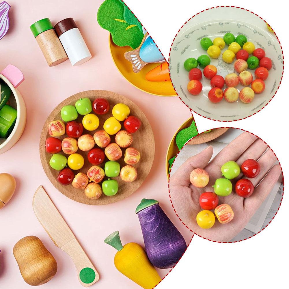 Mini Artificial Fruits Vegetables For Wedding Home Decoration DIY Crafts Chrismas Gifts Fake Fruit Apple Peach Orange Pear