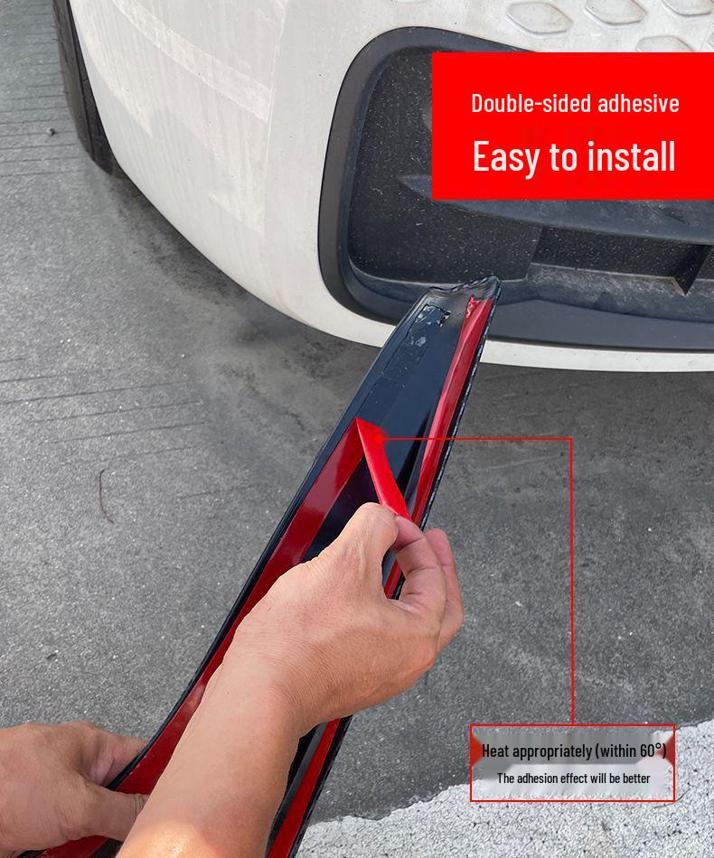 Kit Striscia Anti-Collisione e Protezione Angolare Paraurti Anteriore Volkswagen ID3.