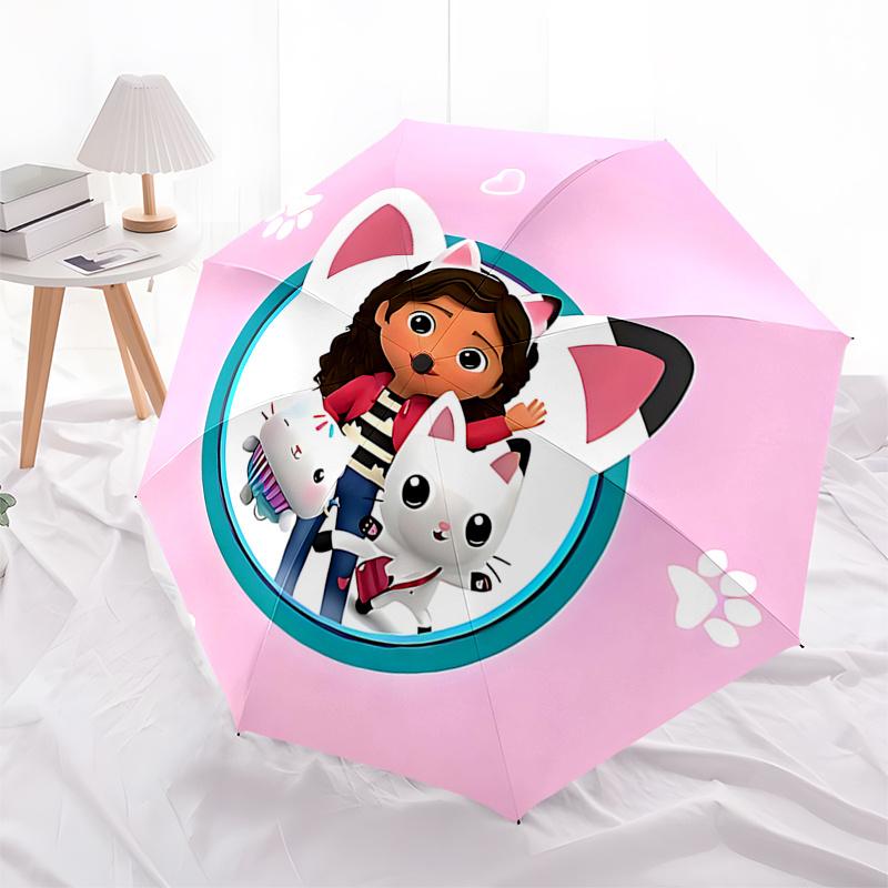 

Cat Ears Adventure: Automatic Opening/Closing Umbrella with Foldable Design, 8-Bone Iron Frame - Perfect for Fans, Travelers, and Daily Use!
