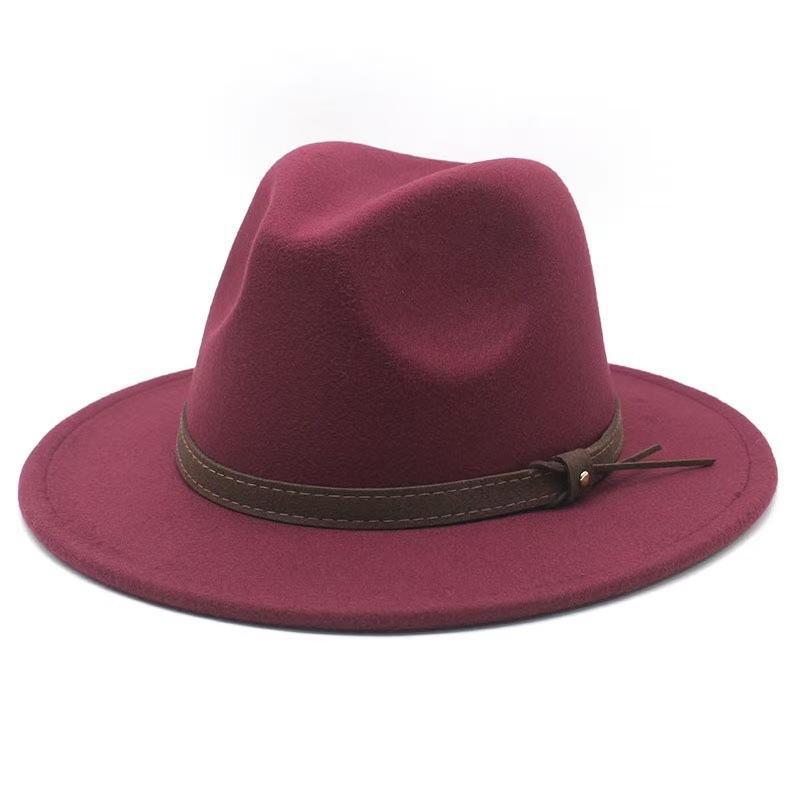 Popular European and American Cotton Retro Fedora Hat Men's and Women's British Style Jazz Hat Ethnic Top Hat