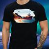 T-Shirt Herren Schlepper Strandlandschaft Motiv Baumwolle Größe S bis 5XL