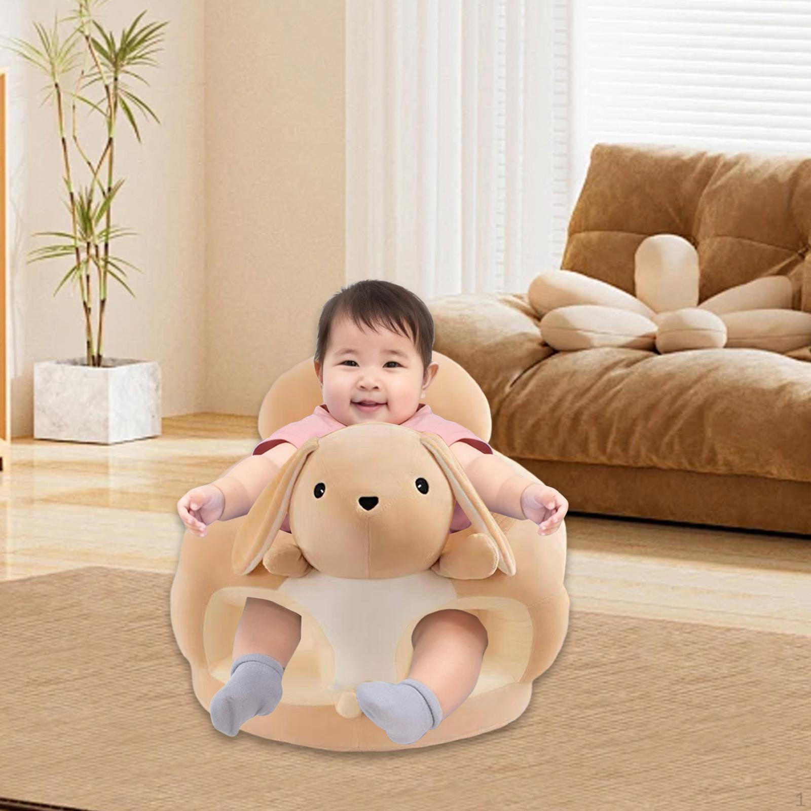 

Чехол на детское сиденье-кресло на молнии Милый Мягкий Портативный Удобный Машинная стирка Медведь Светло-коричневый Rabbit