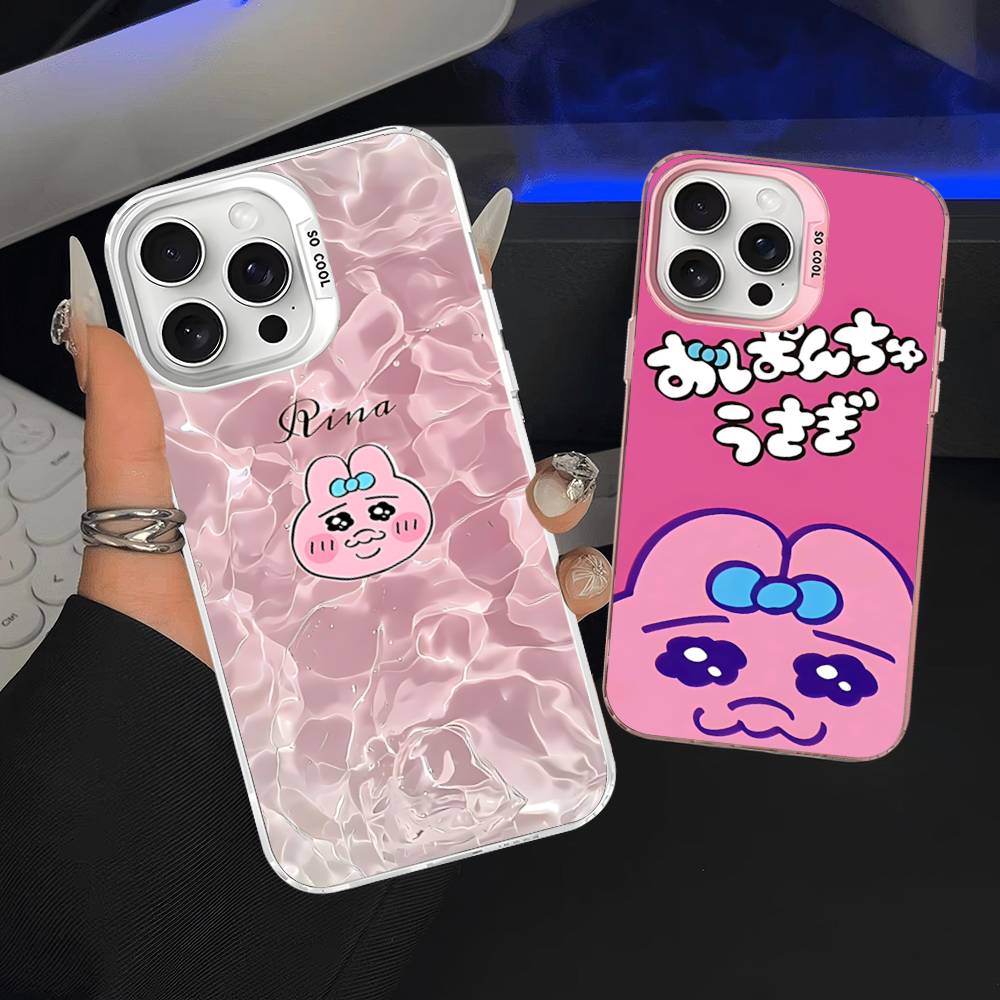 Interessante O-Opanchu Cartoon U-Usagi Handyhüllen Für IPhone 17 16e 15 14 13 12 11 Plus Pro Max ProMax Bunte Hüllen