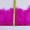 10-15Cm Pointed Tail Flannel Edge Wedding Home Arrangement Turkey Feather Cloth Belt Diy Dress Skirt Accessories