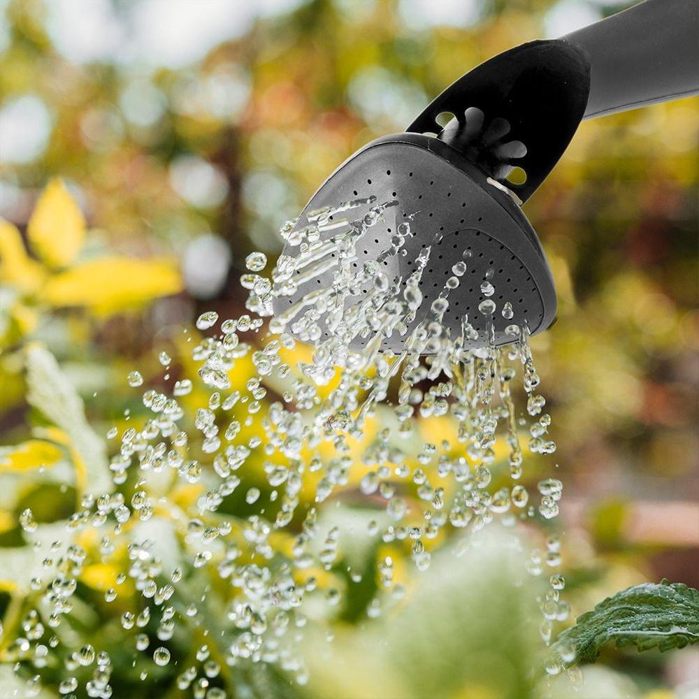 Plastic Watering Can, Gray, 10 L