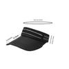 1PC Men's Summer Outdoor Sports Foldable Sunshade Hat No Top Sweat Absorbing Sunshade Hat